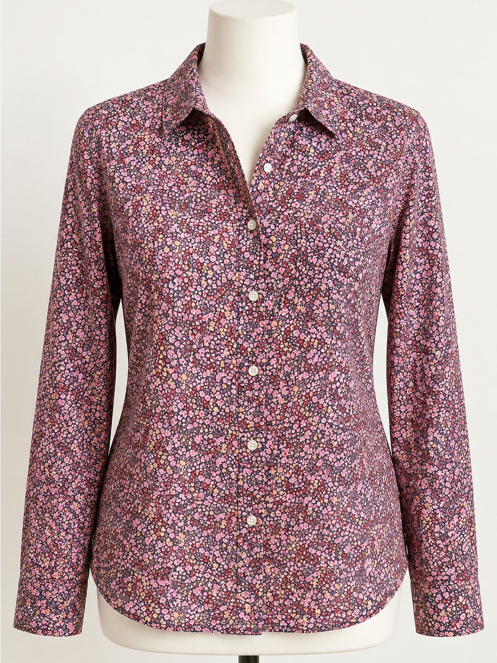 Old Navy Pink Floral Button-Down Shirt